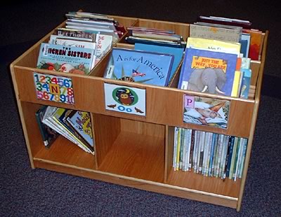 Bookbins™ Portable Book Bins Library Storage Unit on Wheels